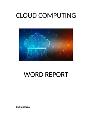 ICC104 Work Book Report - Assignment 2 on Cloud Computing Applications ...
