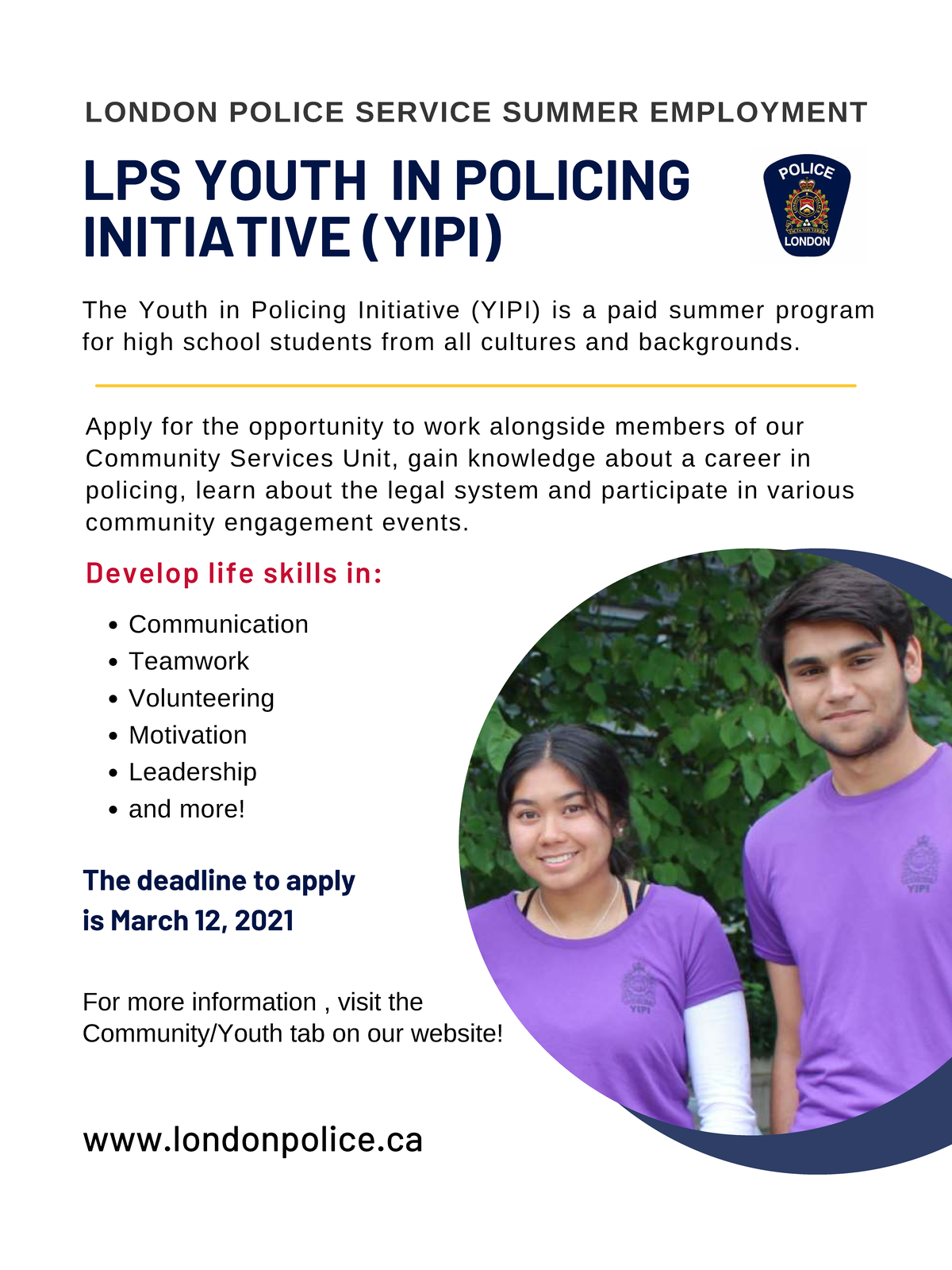 YIPI Poster - Assignment for Nutrition - LPS YOUTH IN POLICING ...