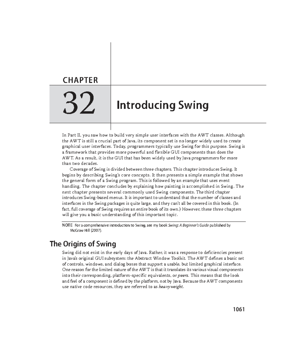 Java M3: Chapter 32 - Introducing GUI Programming with Swing - Studocu
