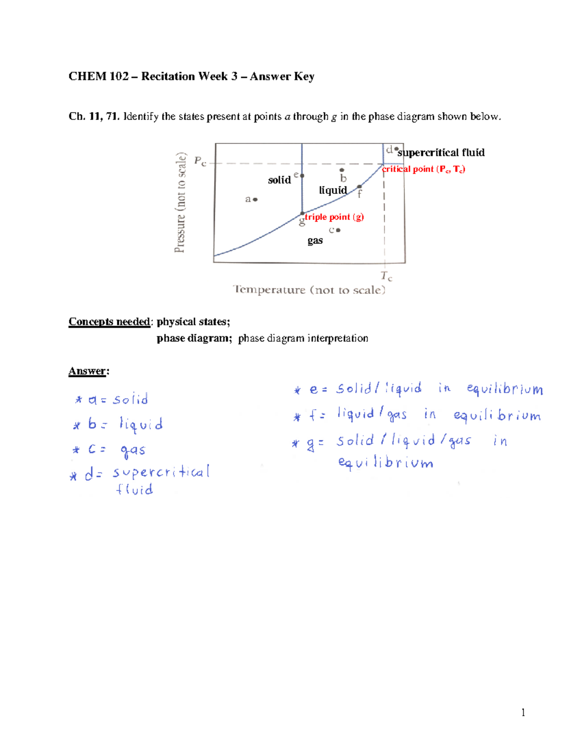CHEM 102 Recitation Week 3 Answer Key & Concept Reviews - Studocu