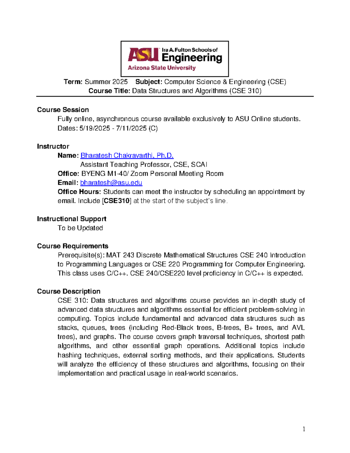 CSE 310: Comprehensive Guide to Data Structures & Algorithms - Studocu