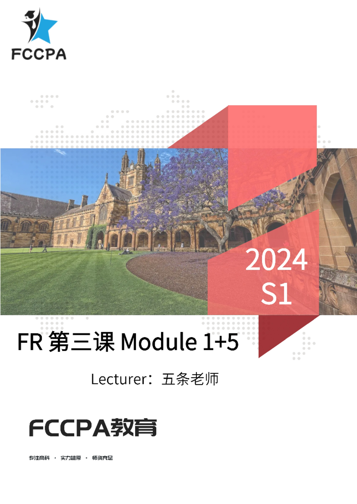 FR LS 3 - Comprehensive Notes on CPAA Financial Reporting Module - Studocu