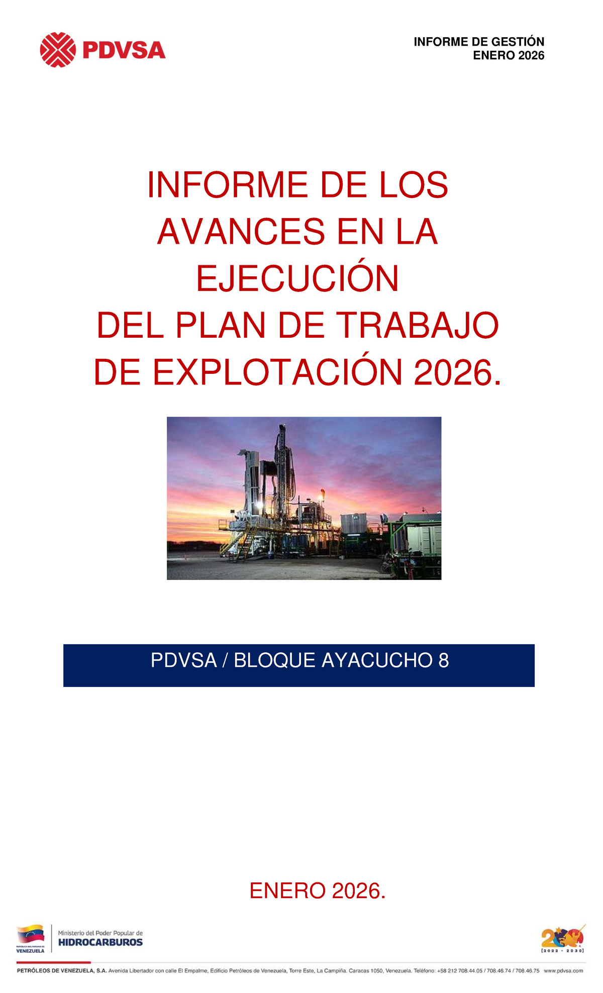 Informe de Gestión Bloque 8 - Avances Enero 2026 - Studocu