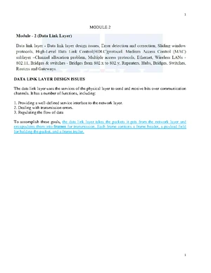 CN Module 3 Final Exam Notes: Understanding the Network Layer - Studocu