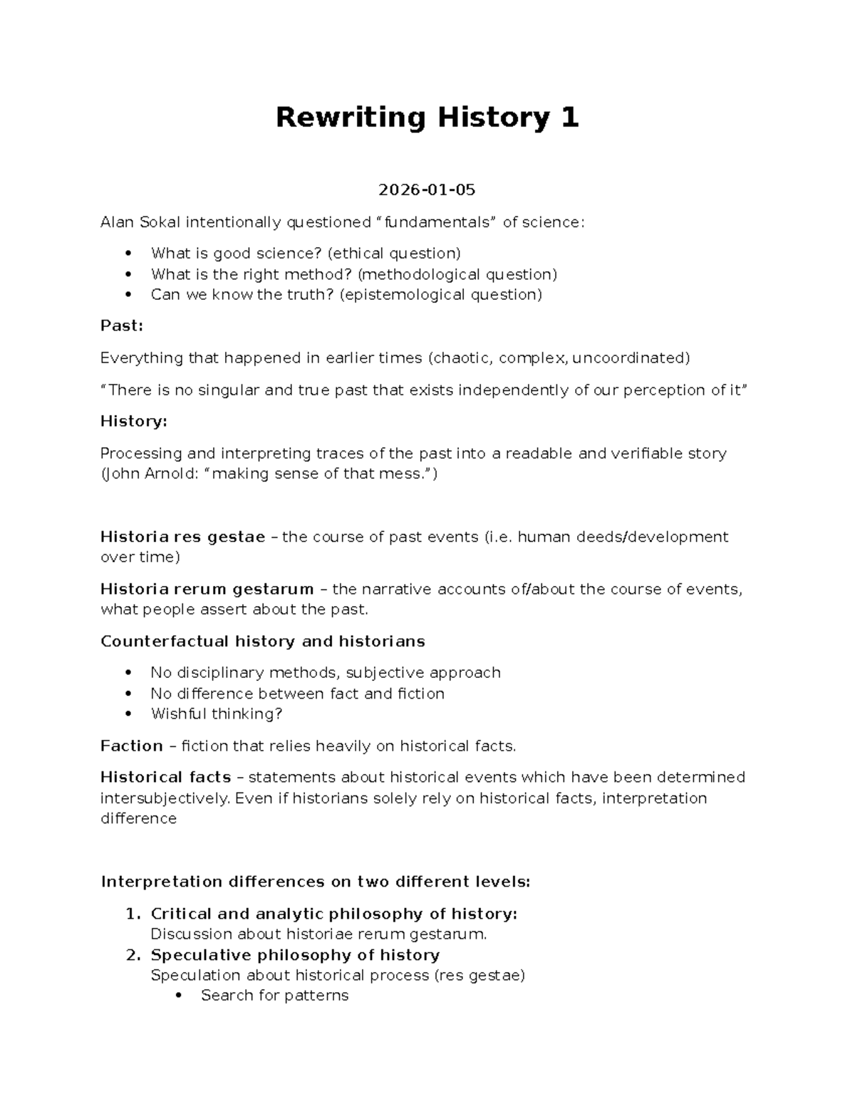 Rewriting History 1 - Tutorial on Ethical and Methodological Questions ...