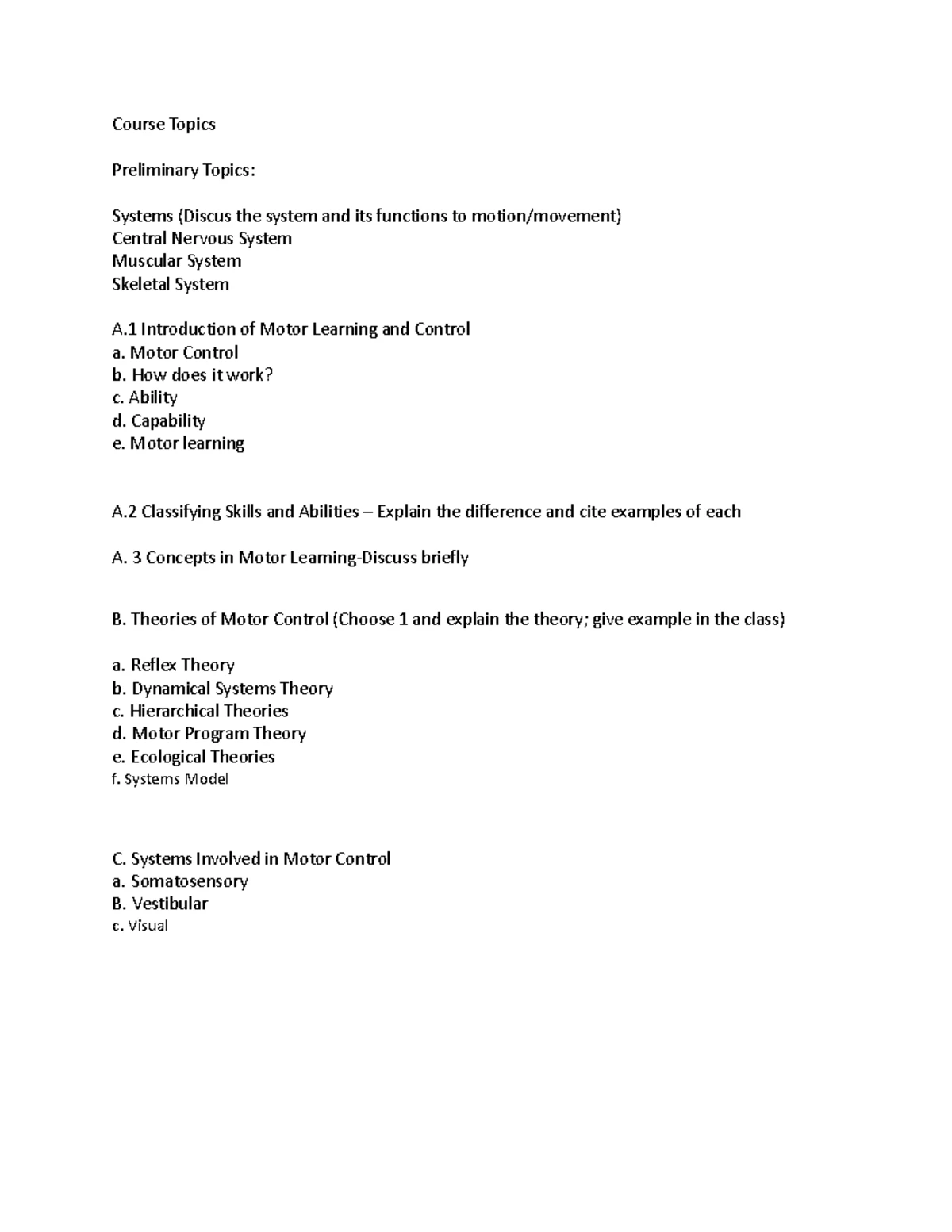 BPED Performance Output & Indicators - Study Notes - Studocu