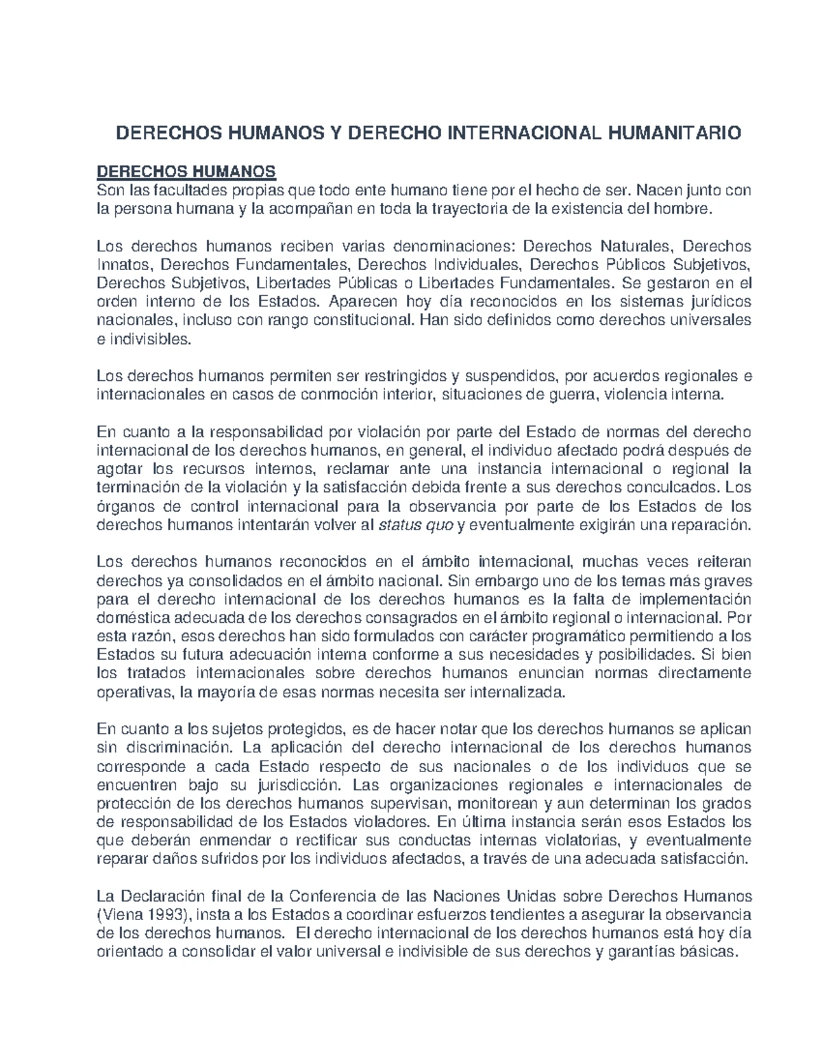 TEMA 7: Derechos Humanos en Guatemala - Historia y Contexto - Studocu