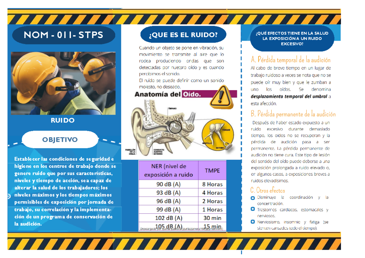Triptico NOM-011-STPS - Document Preview