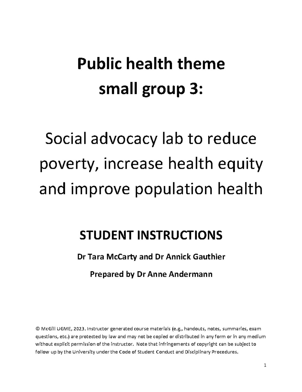 INDS111 LEC FIND Spark DOC1 EN - Public health theme small group 3 ...