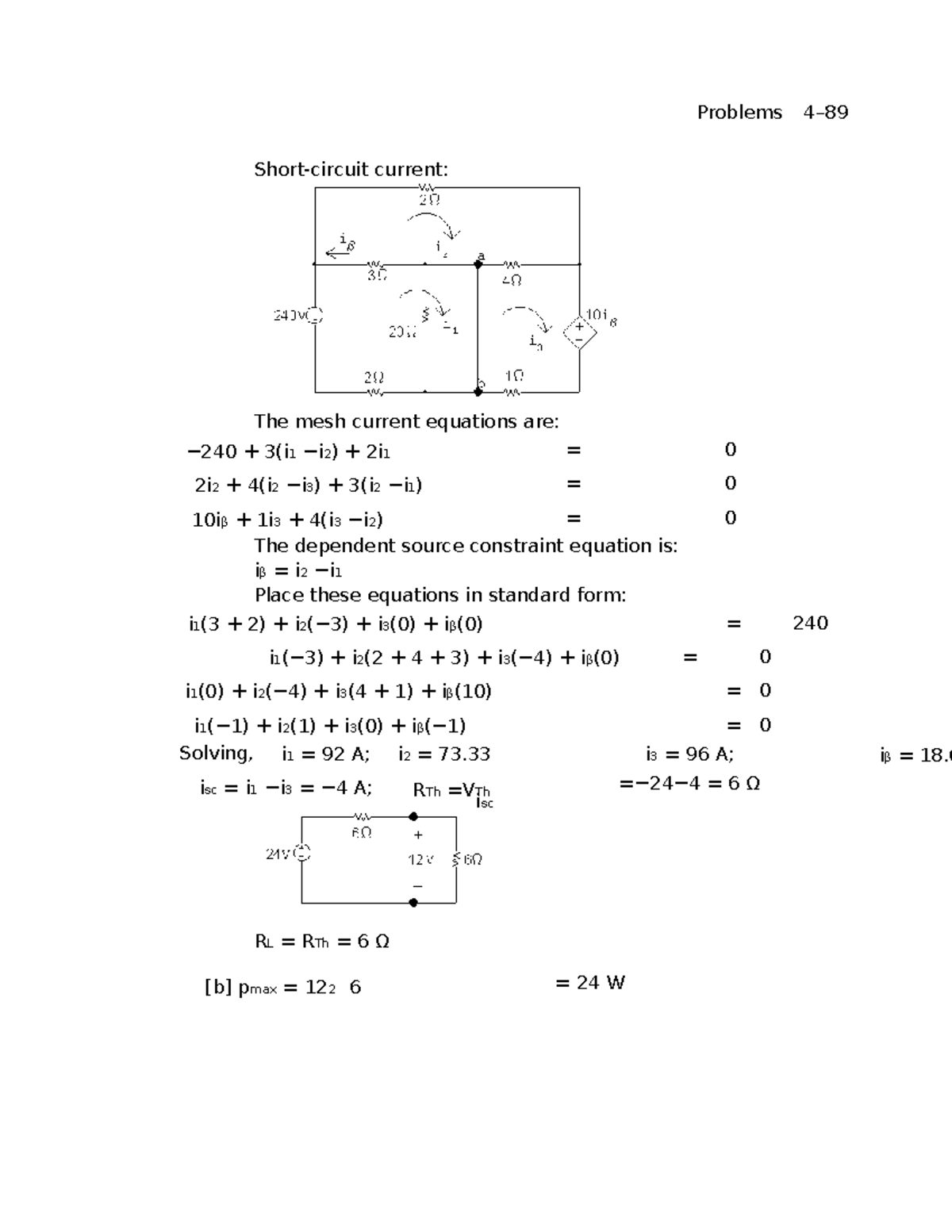 Midterm Problem Solutions for Circuit Analysis (Course Code: 70) - Studocu