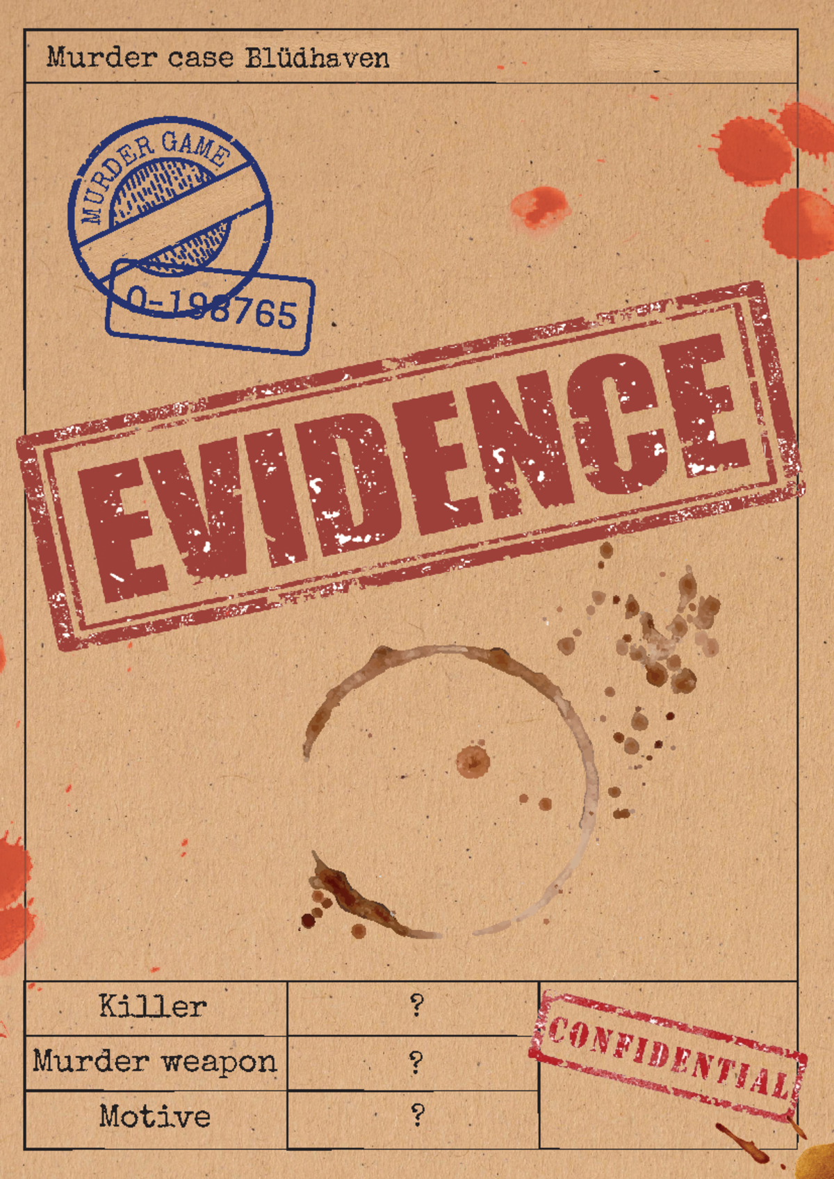 Murderfile English: Character Profiles & Evidence Analysis - Studeersnel