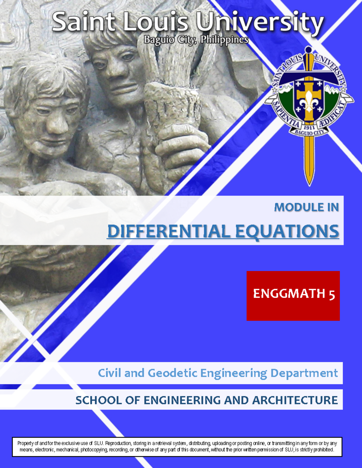 Enggmath 5 Module 1: Introduction to Differential Equations - Studocu
