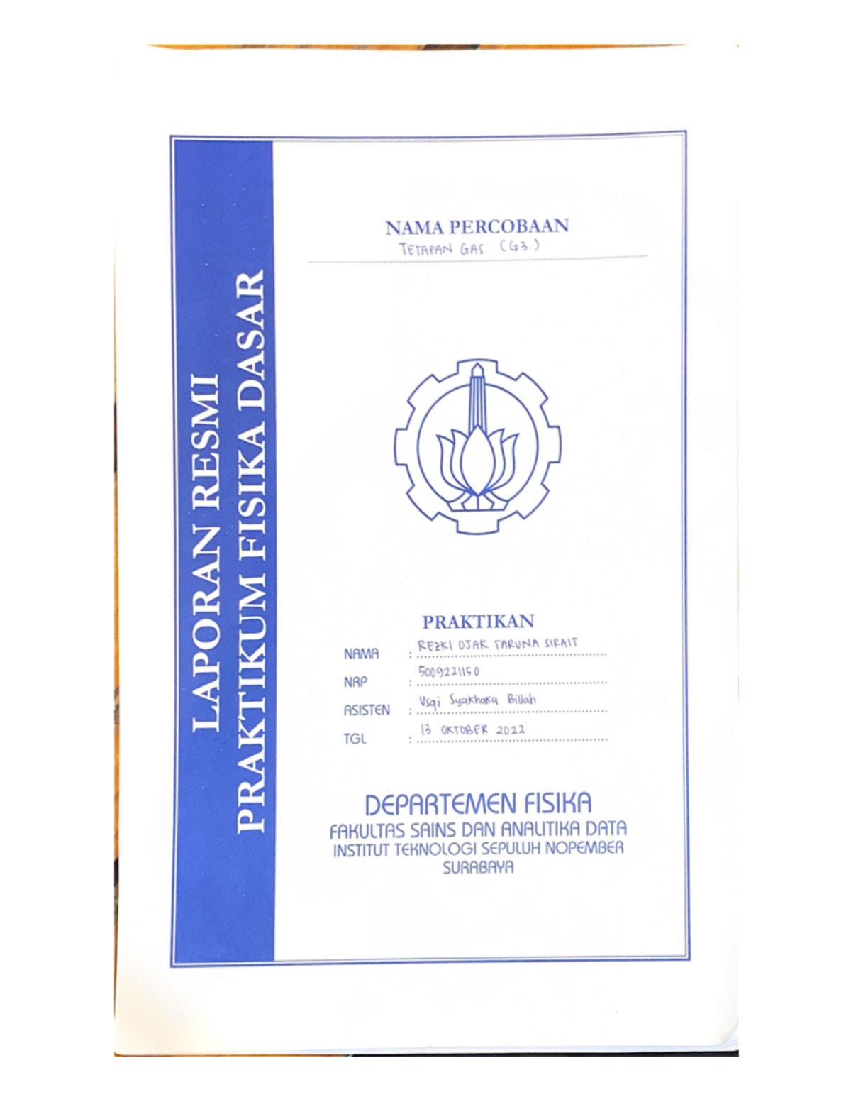 Jurnal Praktikum Fisika: Tetapan Pegas G3 Analisis dan Hasil - Studocu