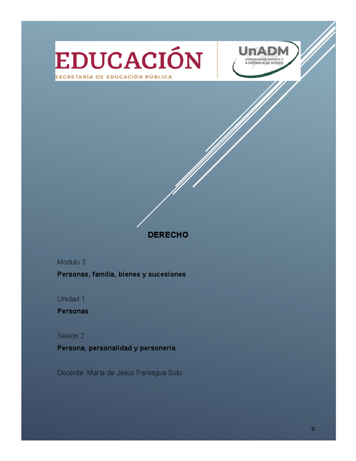 Modulo 3 - Personas, Familia, Bienes y Sucesiones en Derecho - Document Preview