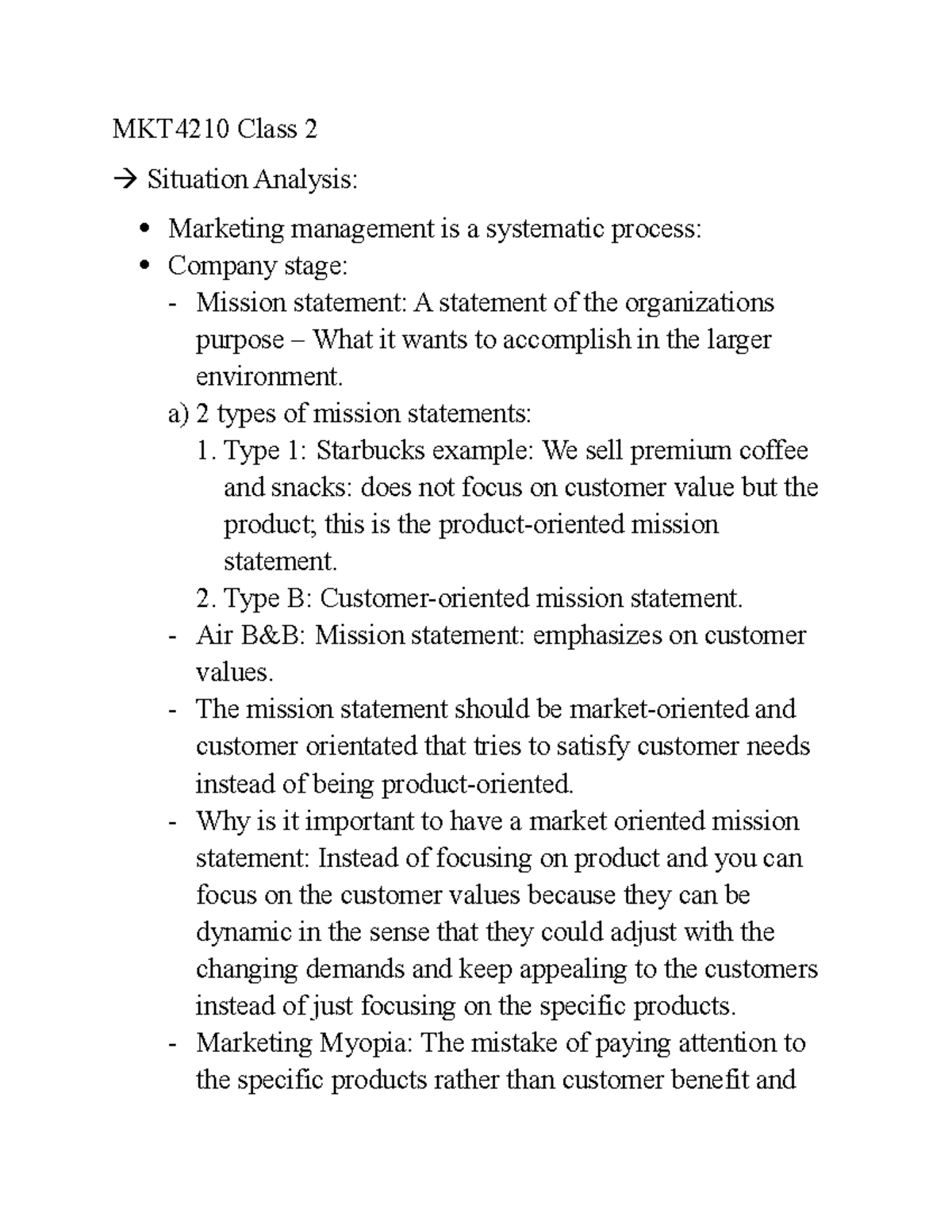 MKT4210 Class 2 - Situation Analysis & Core Competencies in Marketing ...