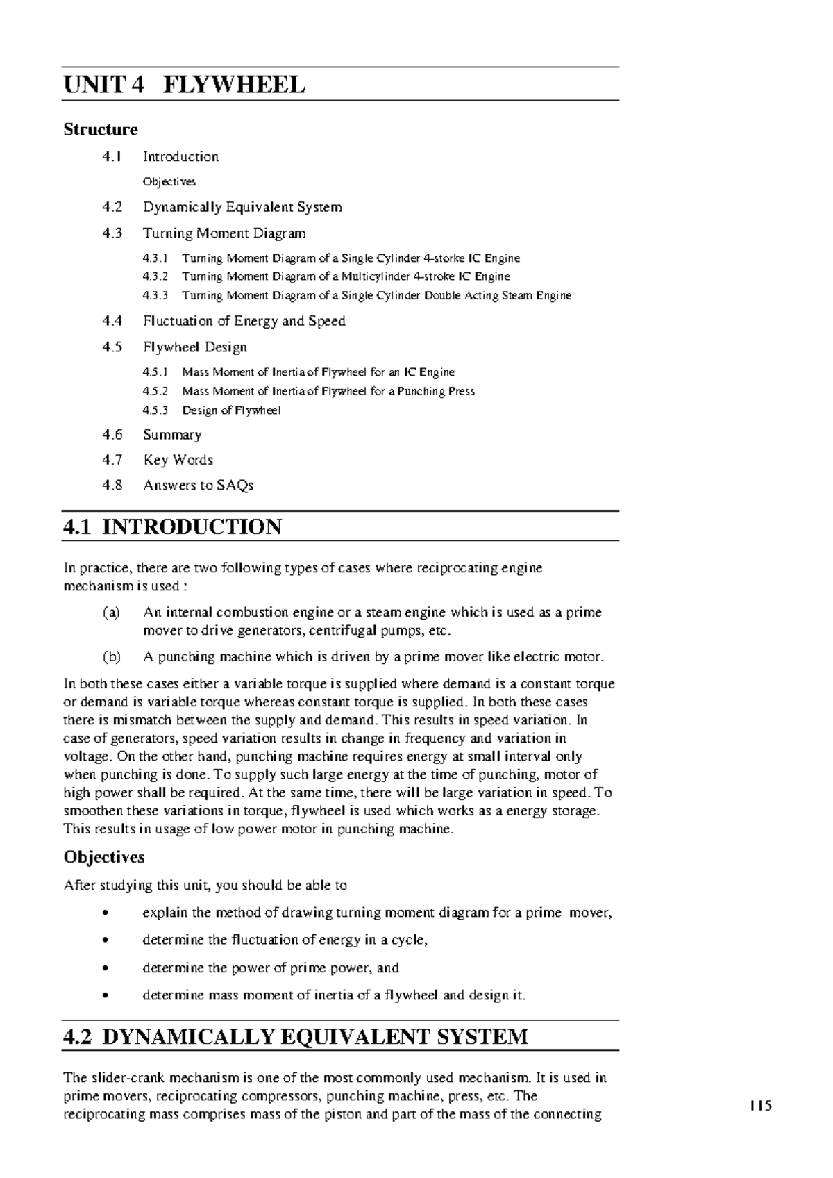 Unit 4: Introduction to Flywheel and Its Applications in Thermodynamics ...