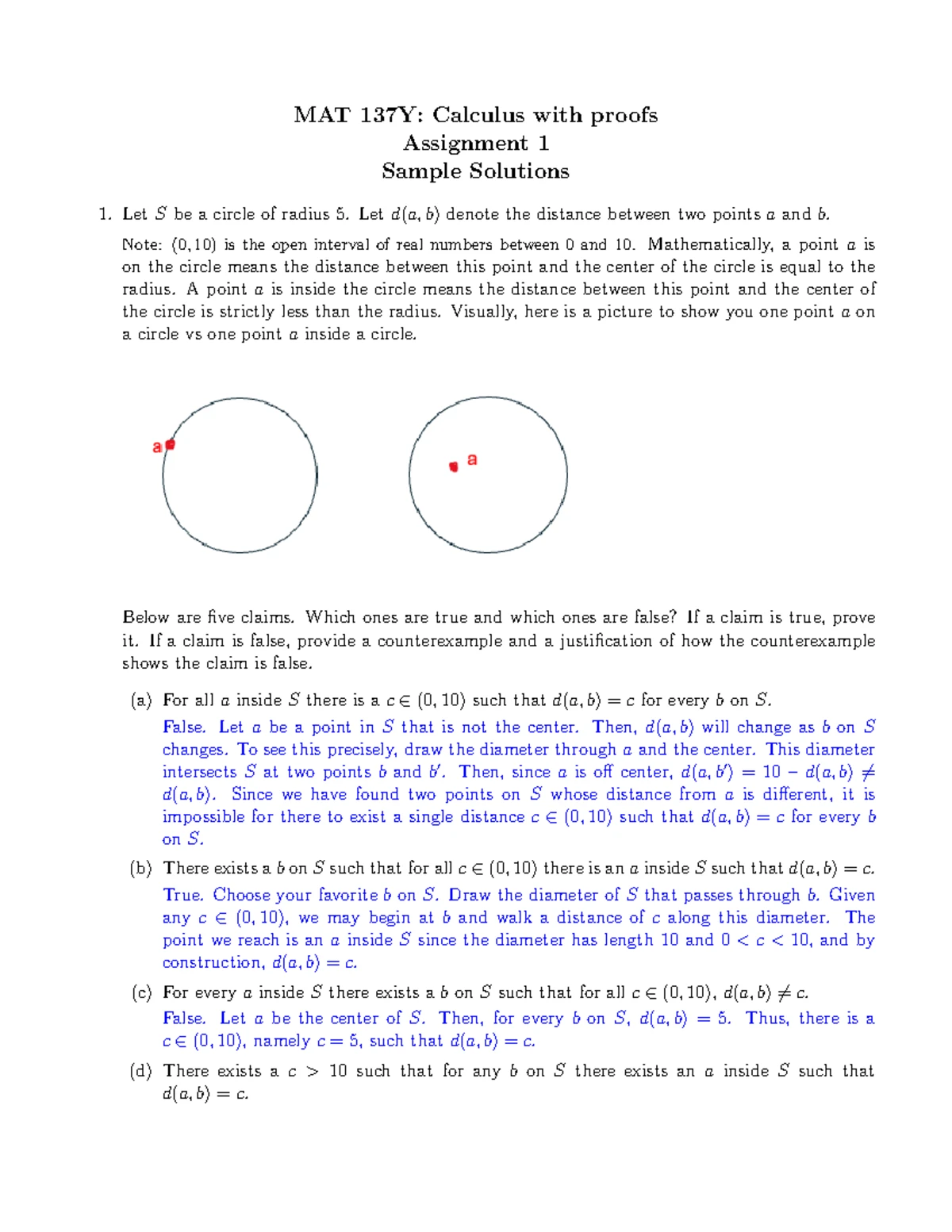 MAT 137 Tutorial: Sequences Worksheet - Feb 2025 Submission Guidelines ...