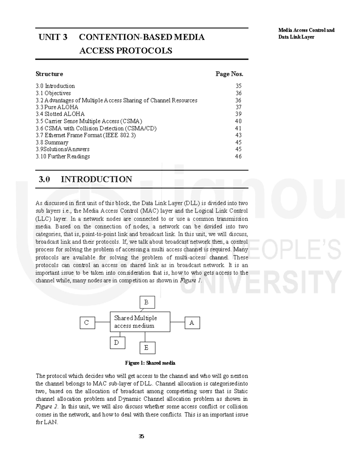 Unit 3 - Contention-Based Media Access Protocols in Data Link Layer ...