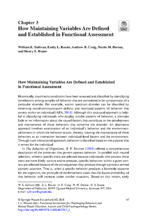 Understanding the Functional Assessment of Challenging Behavior ...