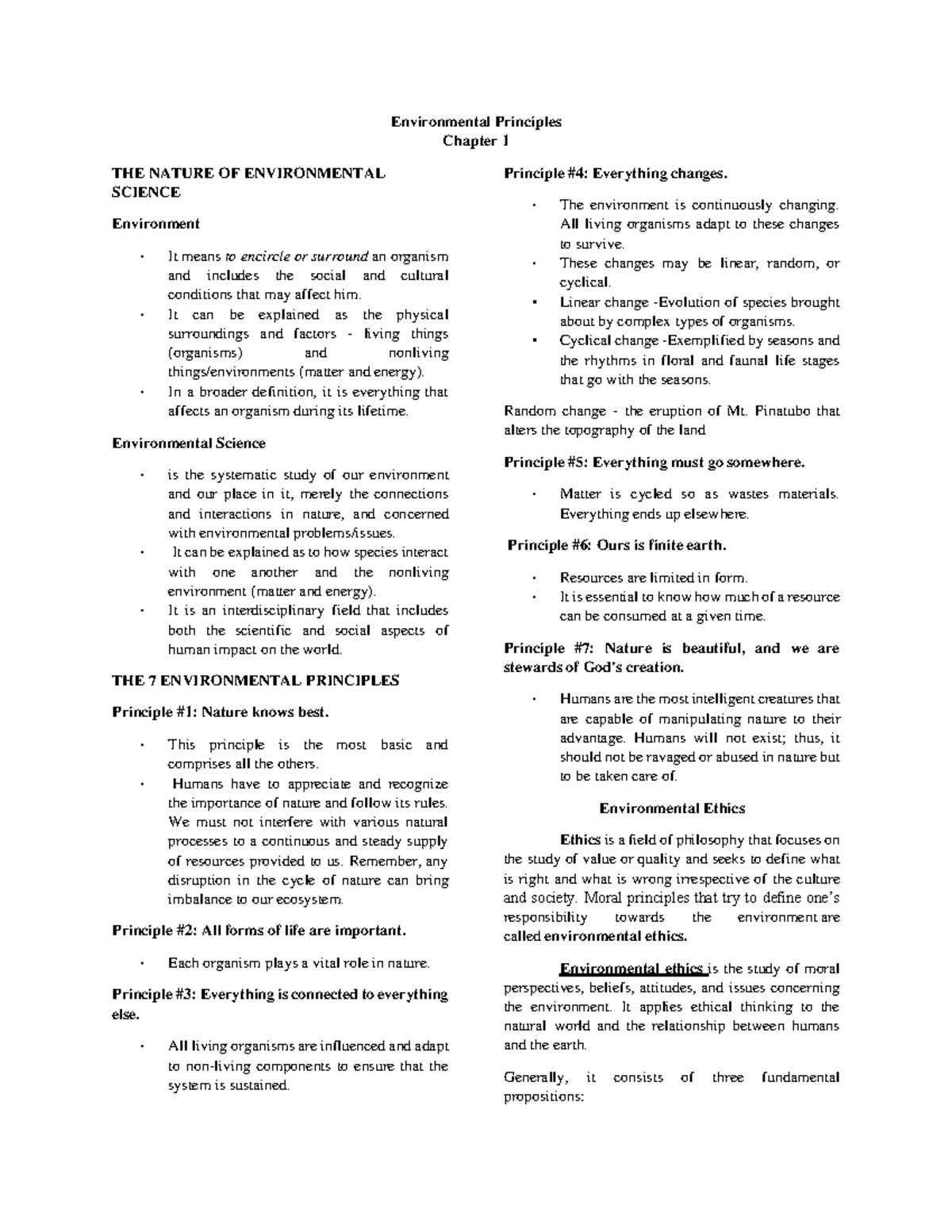 MST-Review Midterm - Environmental Science Key Concepts and Principles ...