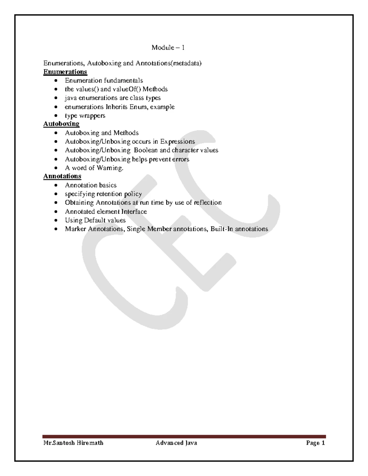 Unit 12 Enumarations autoboxing and annotations - Unit-12 / Java ...