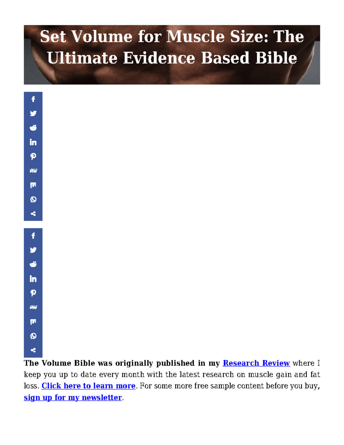 Set Volume for Muscle Size: Evidence-Based Insights on Hypertrophy ...