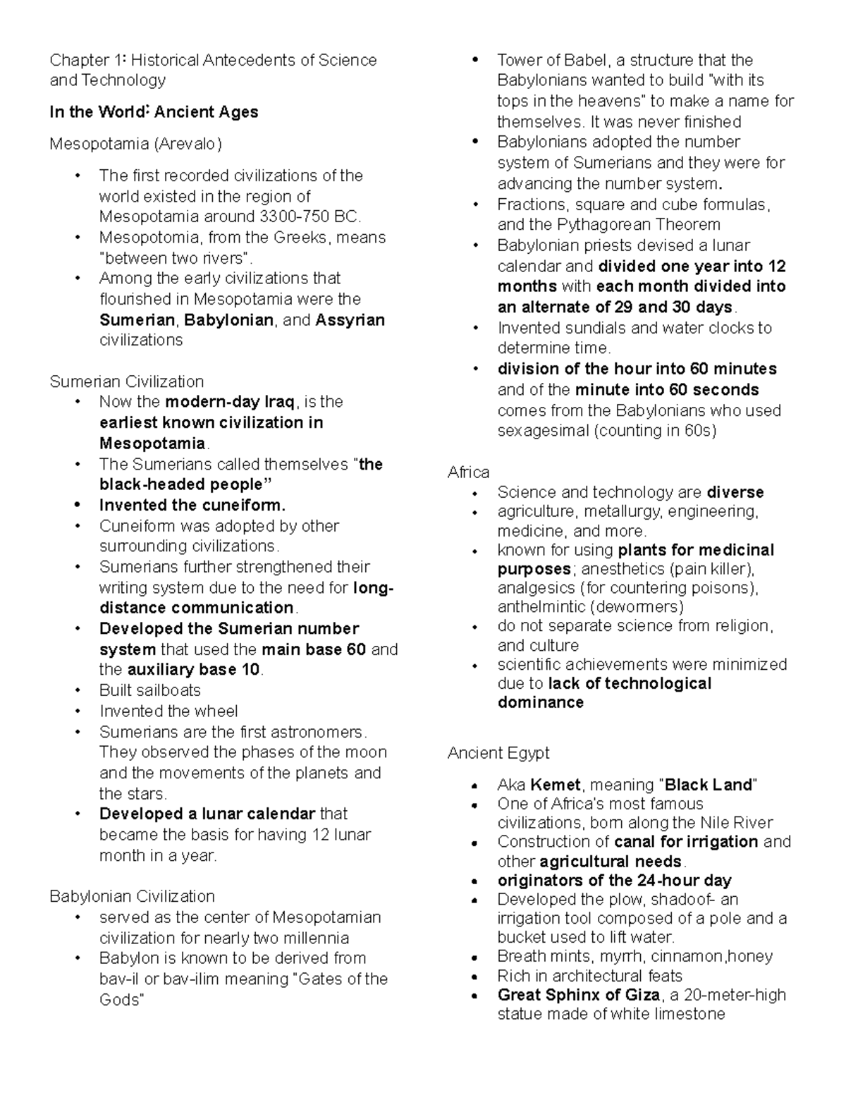 STS Reviewer: Chapter 1 - Historical Antecedents of Science & Tech ...