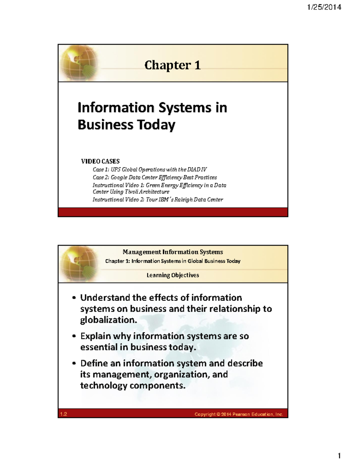 Laudon MIS13 ch01 - Understanding Information Systems in Global ...