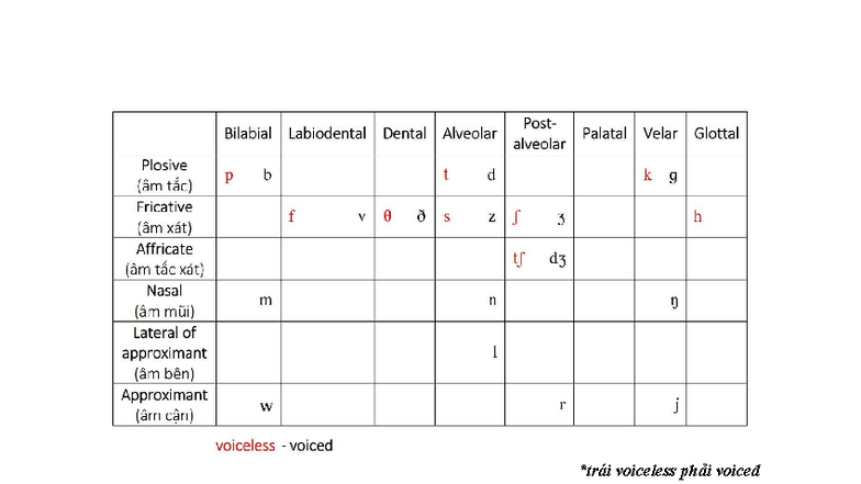 IPA - Voiced and Voiceless Sounds: Tips and Tricks - Studocu