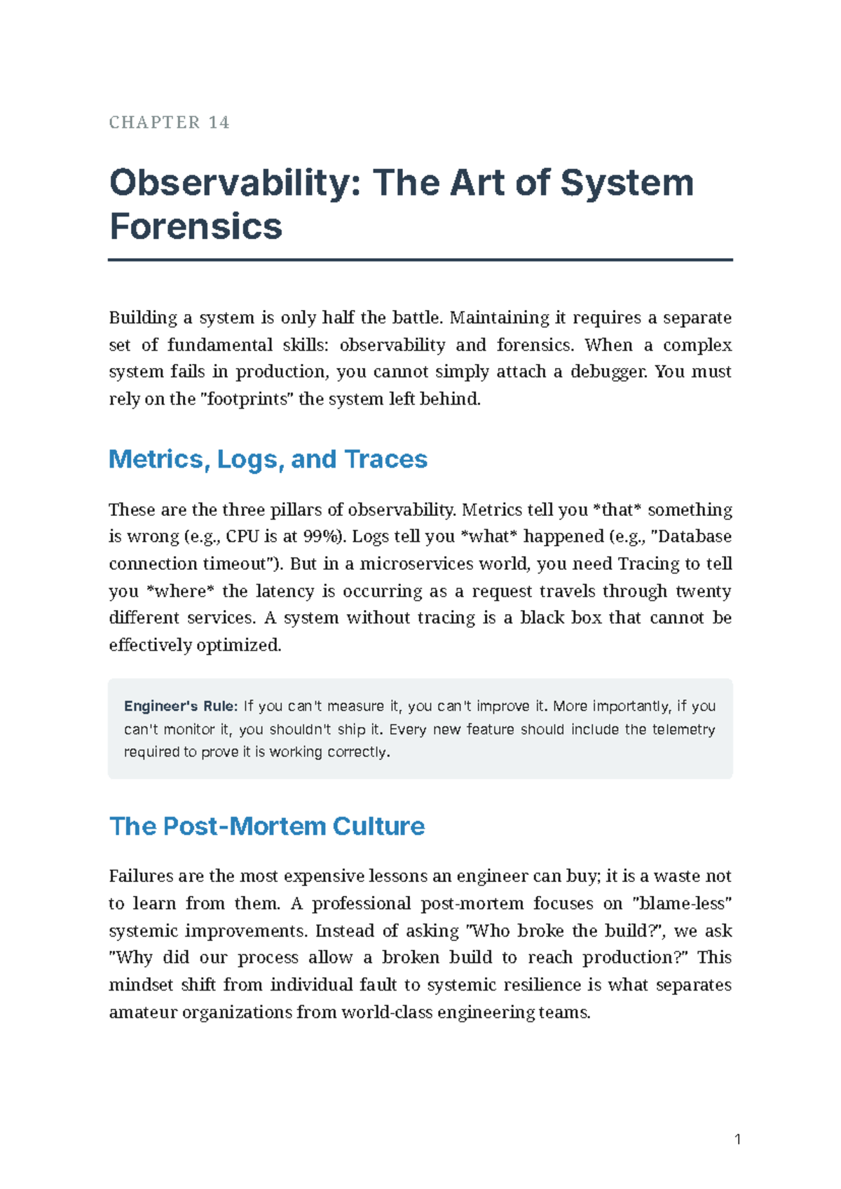 CHAPTER 14: Observability & System Forensics Insights - Studocu