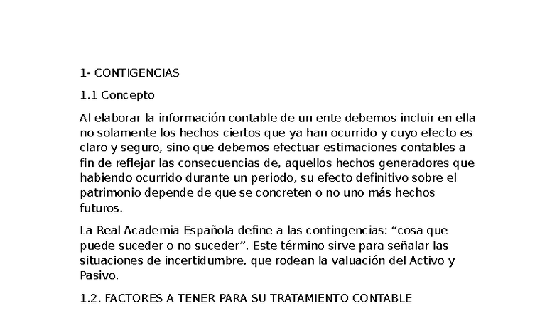 Contingencias y su Tratamiento Contable - Teoría y Apuntes (CONT 1.1 ...