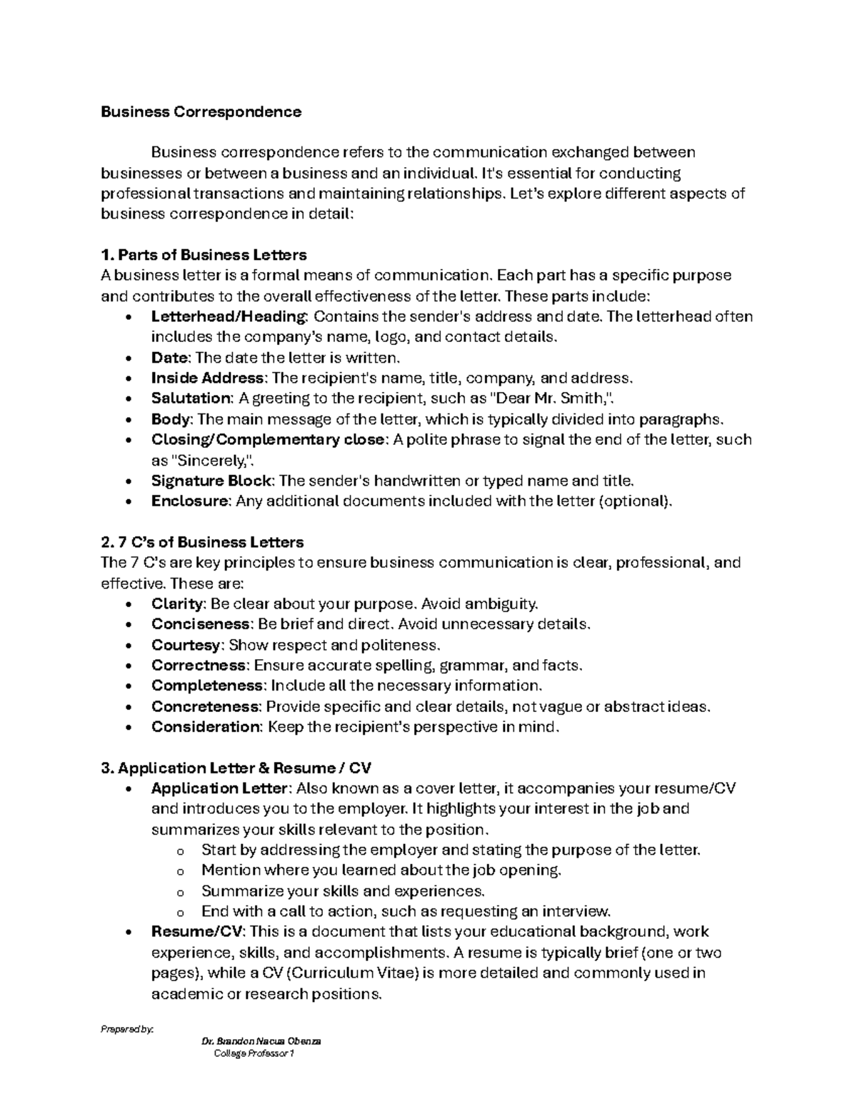 UGE-2-Business-Correspondence-Exam-Factsheet-and-Guide - Studocu