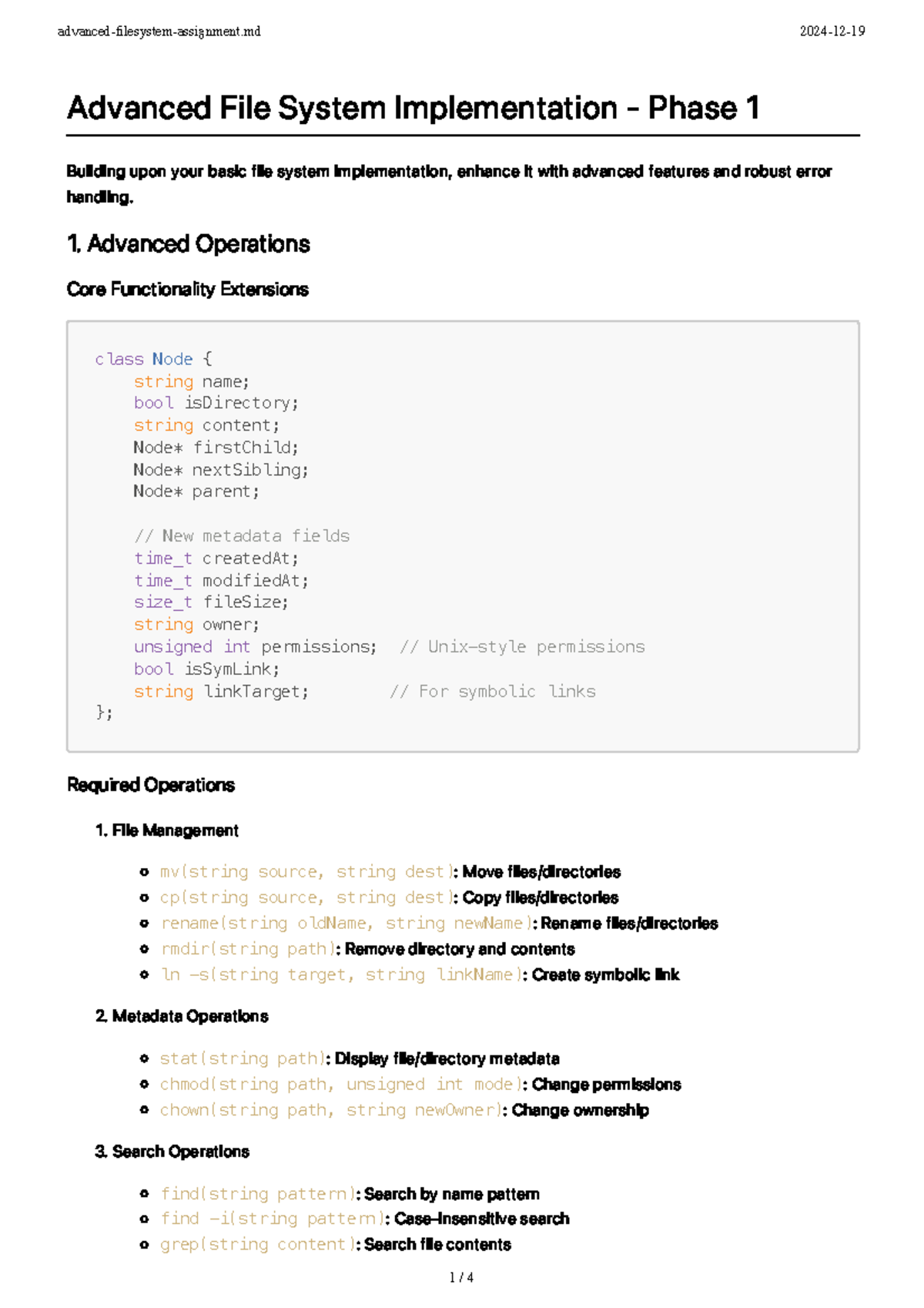 Advanced-filesystem-assignment - Advanced File System Implementation ...