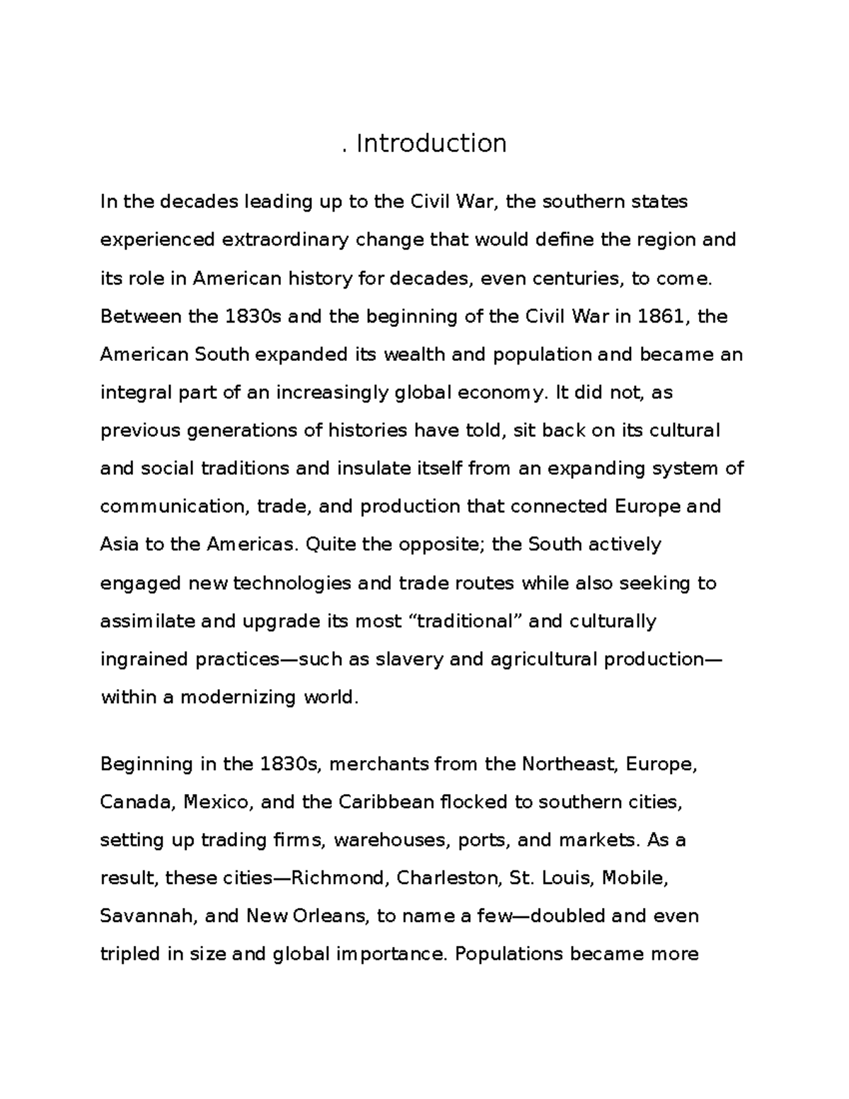 The Cotton Economy and Slavery in the Antebellum South: A Comprehensive ...