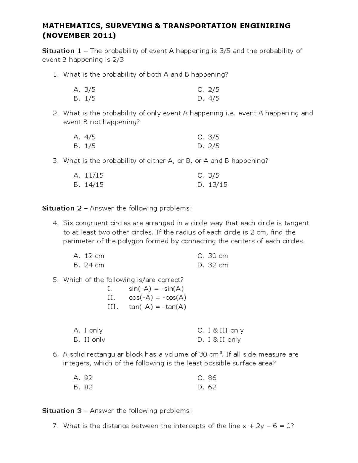 340661220 312452718 Civil Engineering Math & Structures Reviewer - Studocu