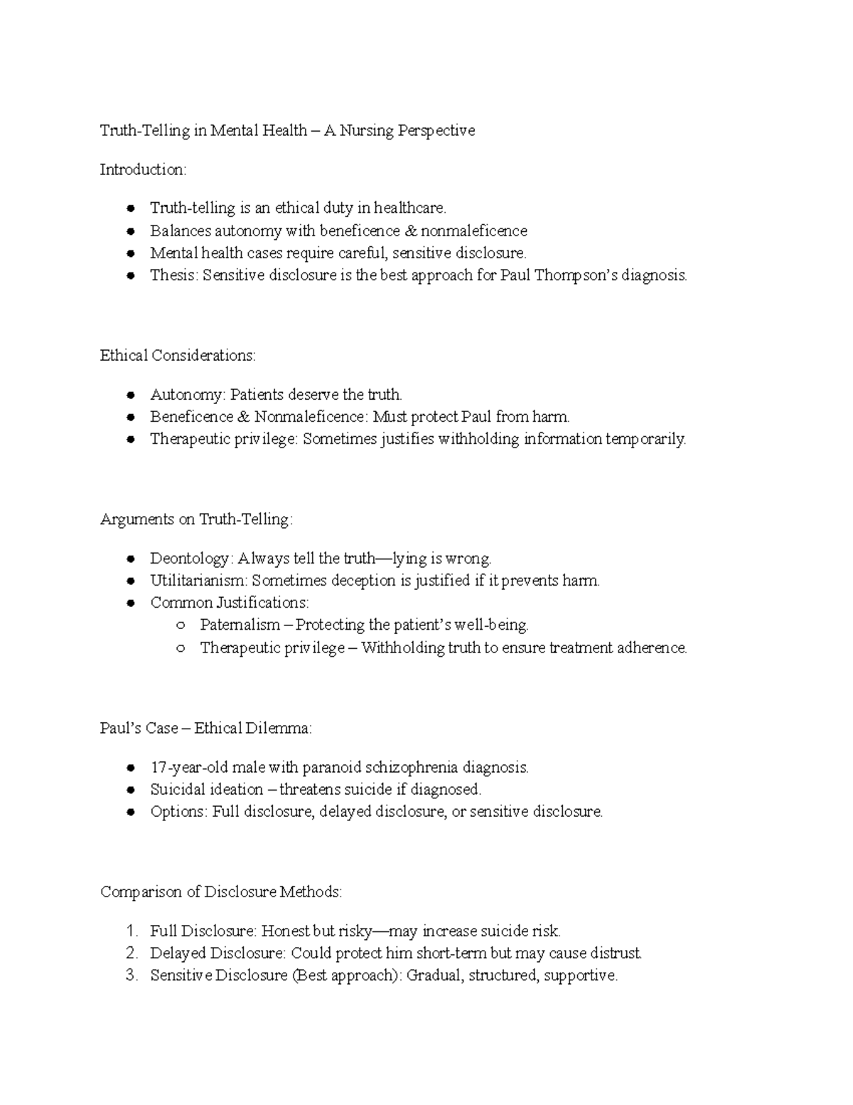 Midterm Rough Draft - Google Docs - Truth-Telling in Mental Health – A ...