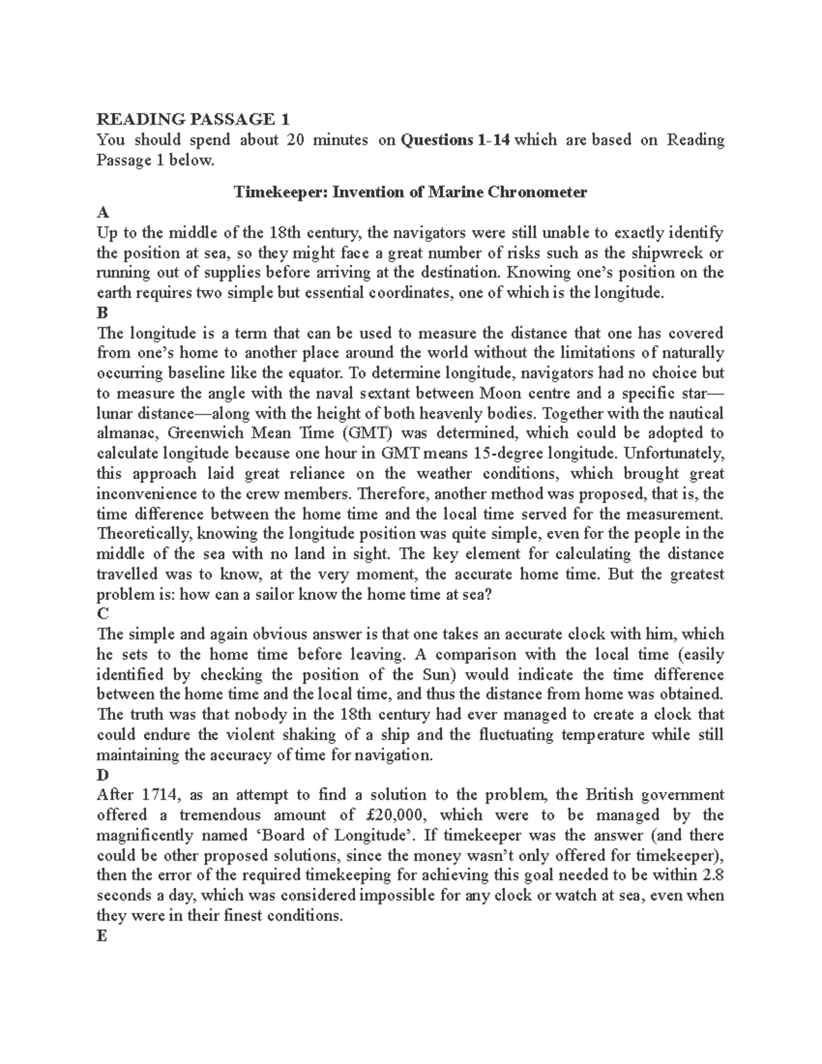 Ielts Reading Recent Actual Test 2 - READING PASSAGE 1 You should spend ...