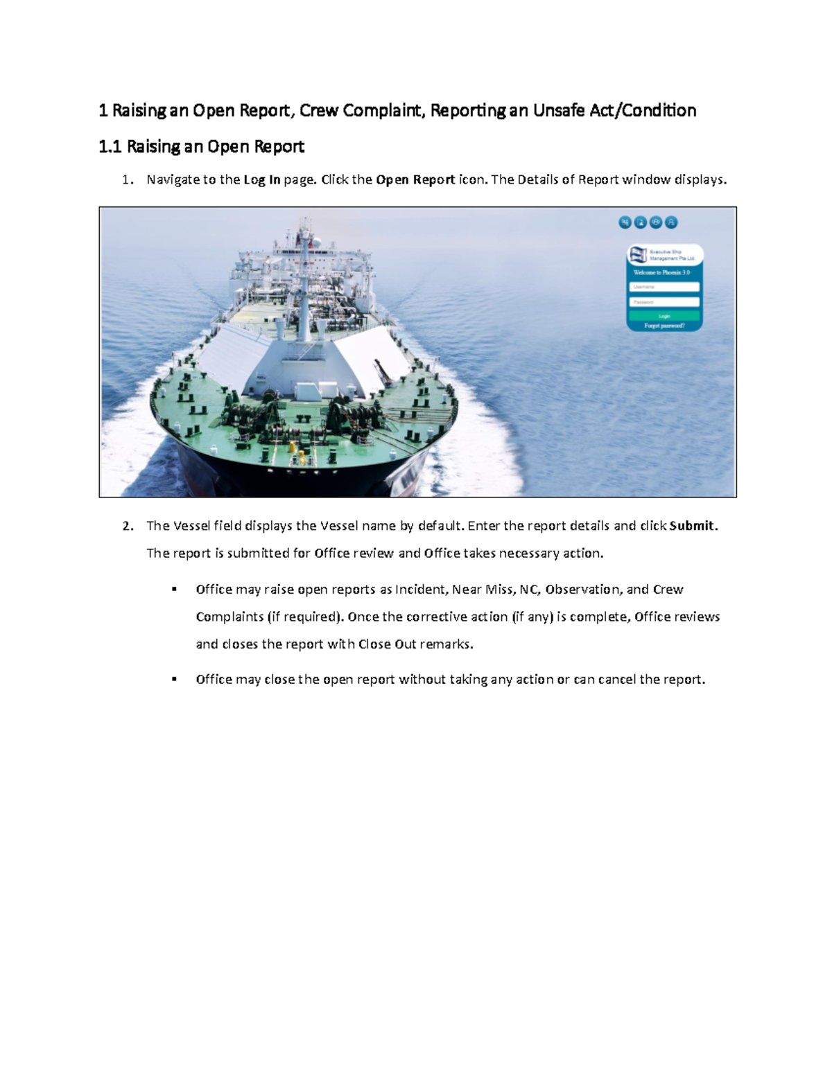 10 - Open Report & Crew Complaints Procedures Guide - Studocu