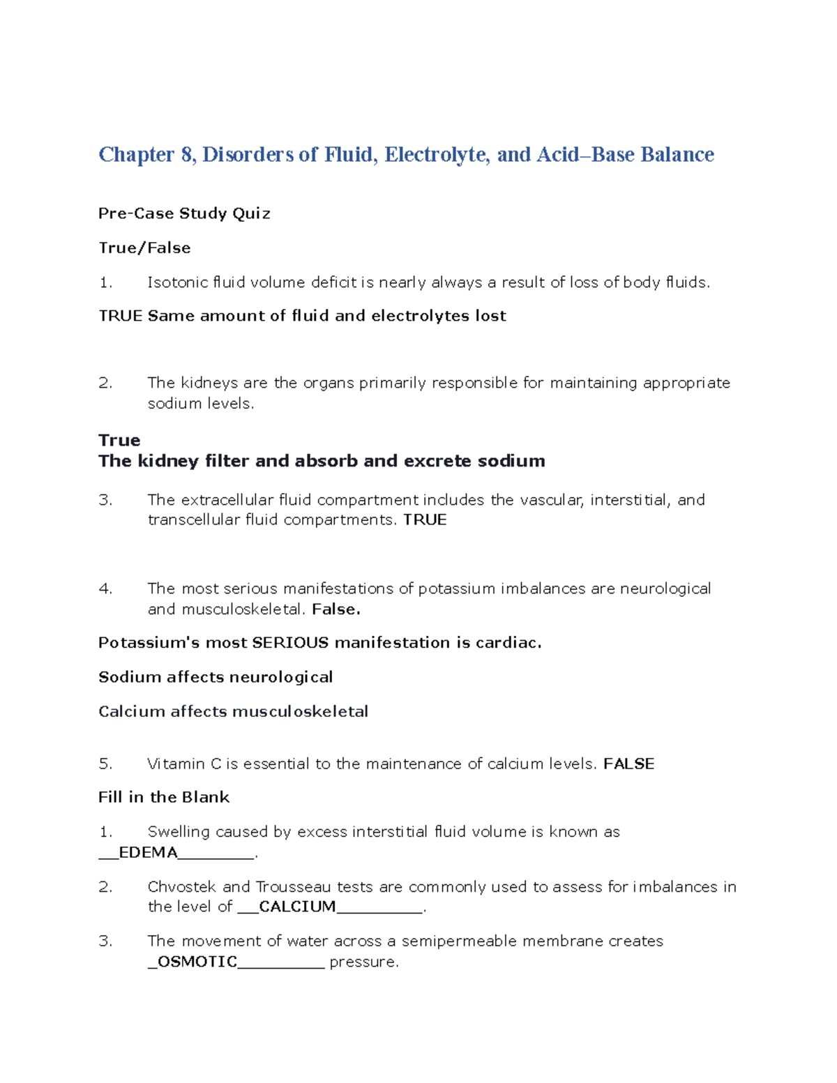 Case Study #2: Fluid, Electrolyte, and Acid-Base Disorders Analysis ...