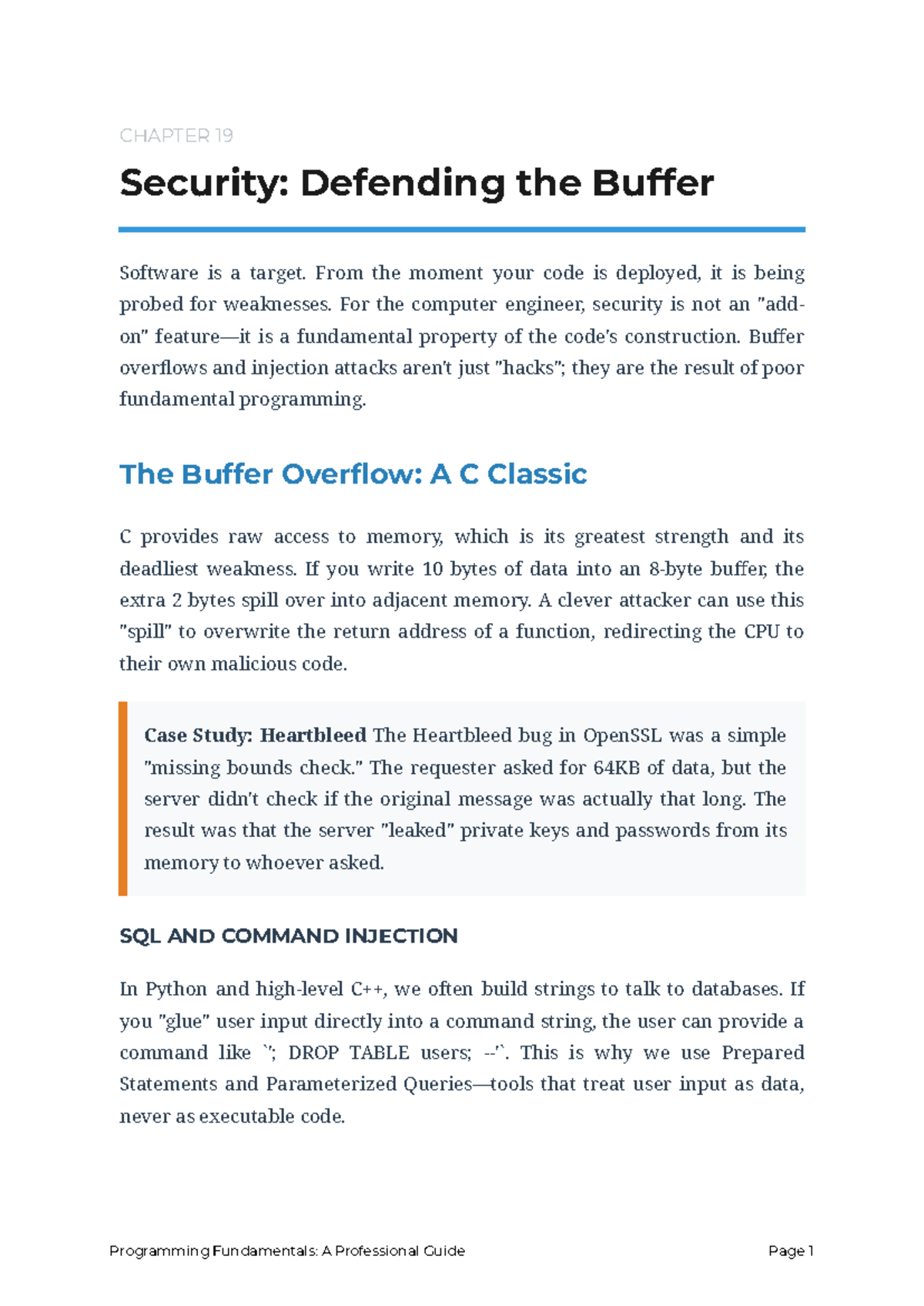 CHAPTER 19: Security and Buffer Overflow Attacks (UAi XHU 8PPtn YVGCc T ...