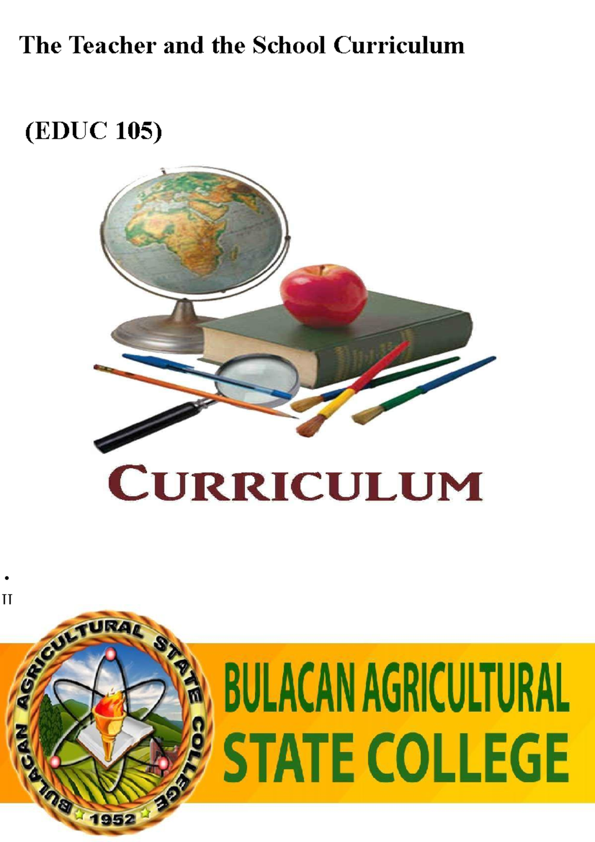 M1-EDUC 105 Teacher's Guide to Effective Curriculum Design - Studocu