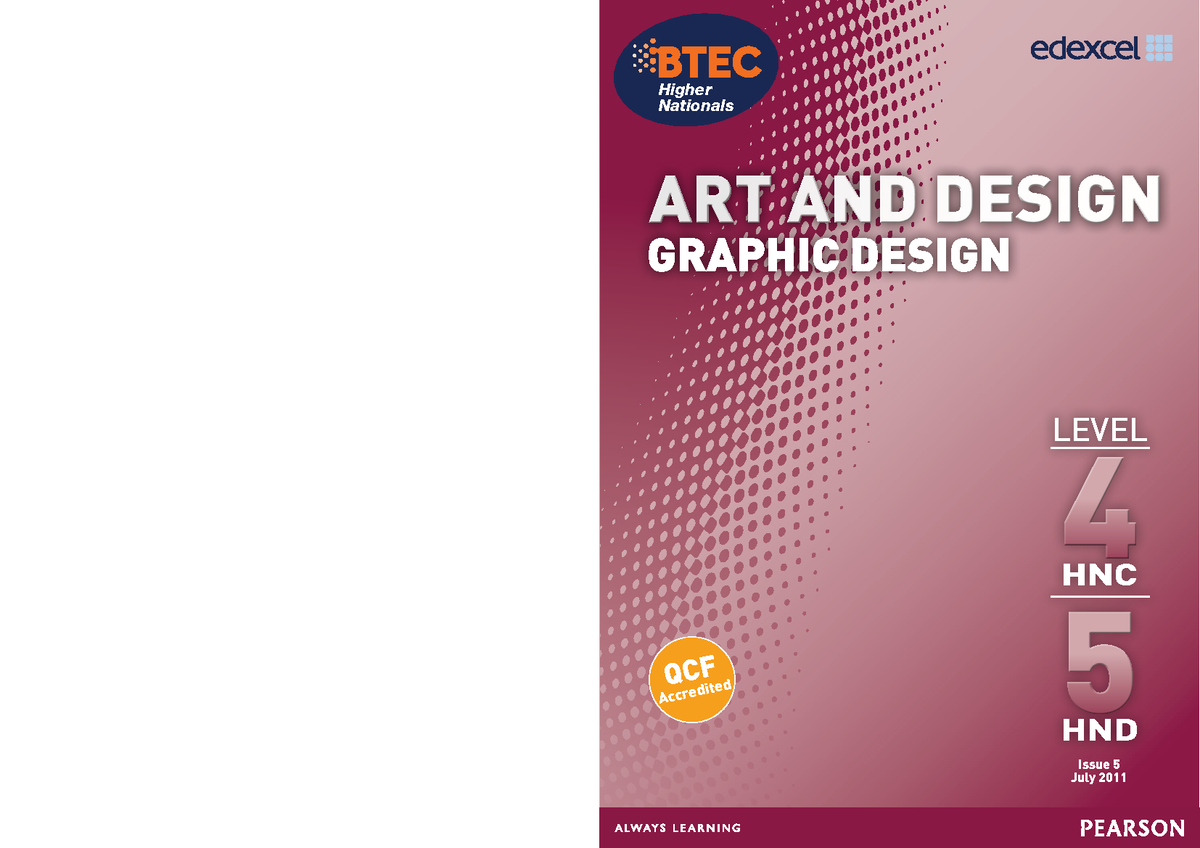 BH027205 Edexcel BTEC Higher Nationals in Graphic Design Specification ...
