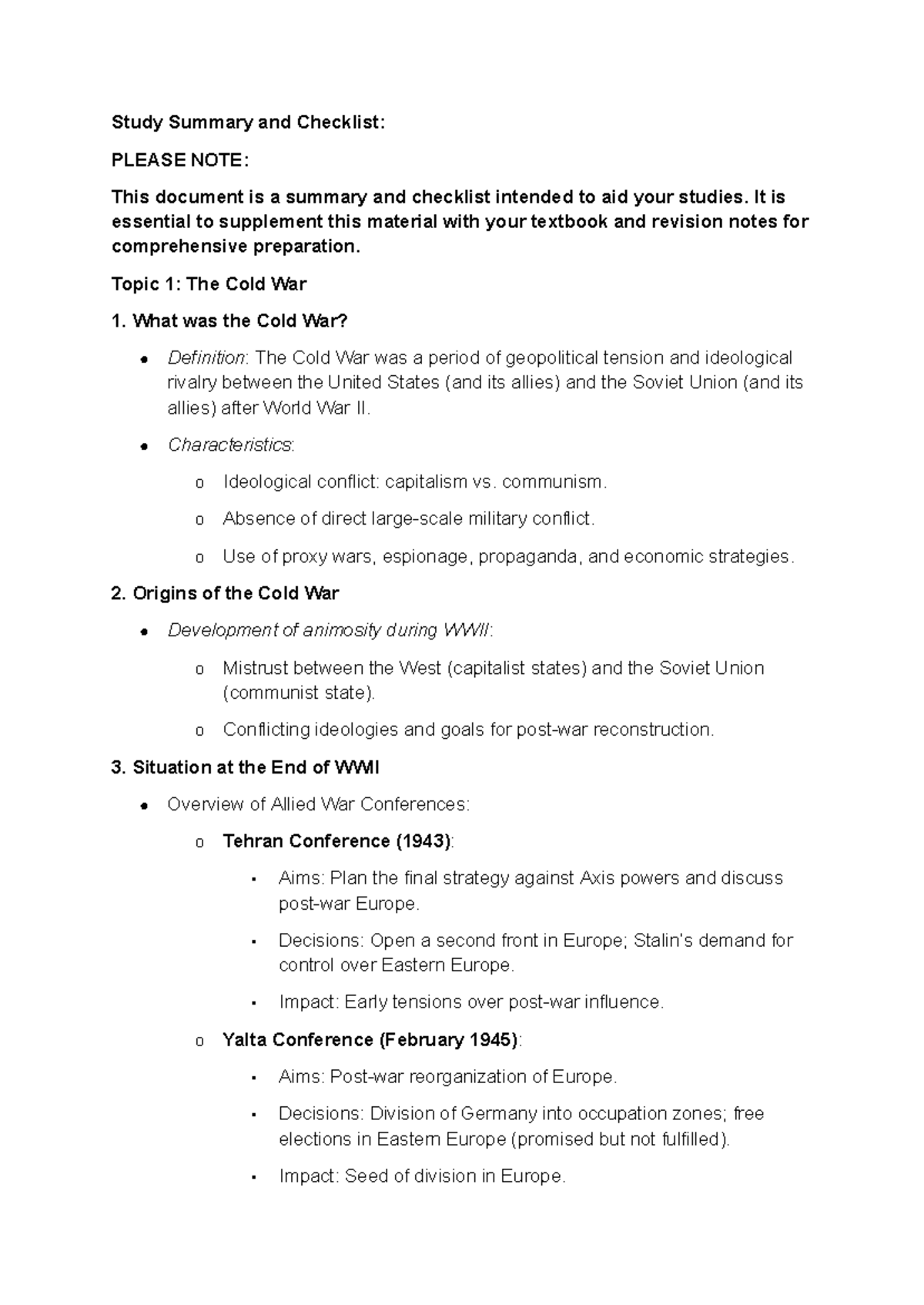 cold-war-study-summary-checklist-key-events-concepts-studocu