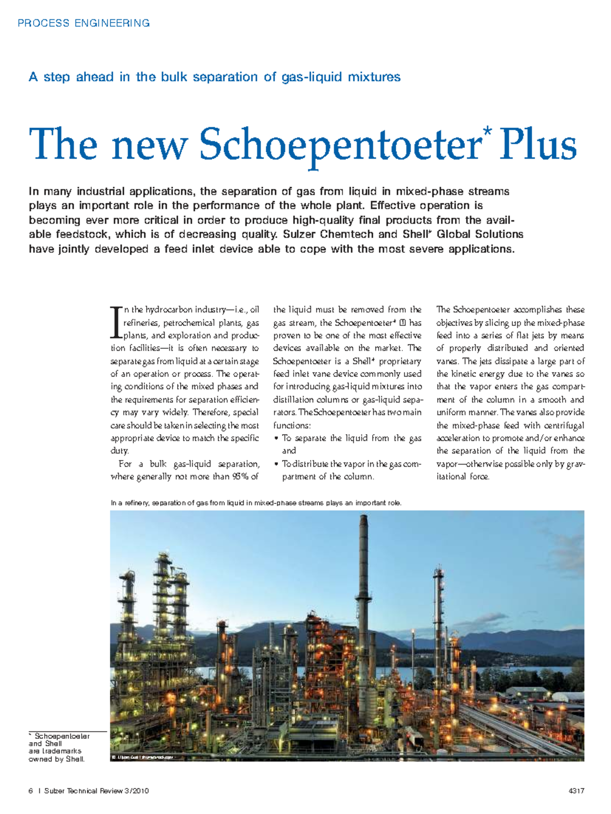 PROCESS ENGINEERING: Enhancing Bulk Separation with Schoepentoeter ...