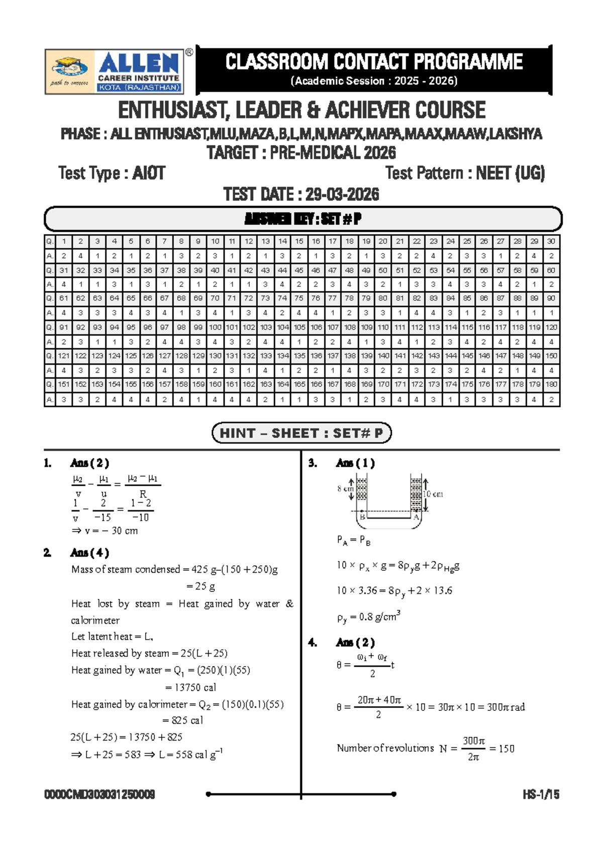 Final Exam 2903: AIOT SET P Answer Key for All Phases - Document Preview