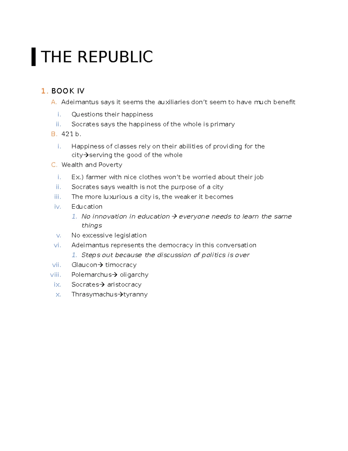 The republic book 2 - Book 2 analysis/summary - THE REPUBLIC 1. BOOK II ...