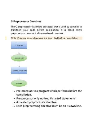 CTSD101 - C Programming Language Reference Notes and Question Bank ...