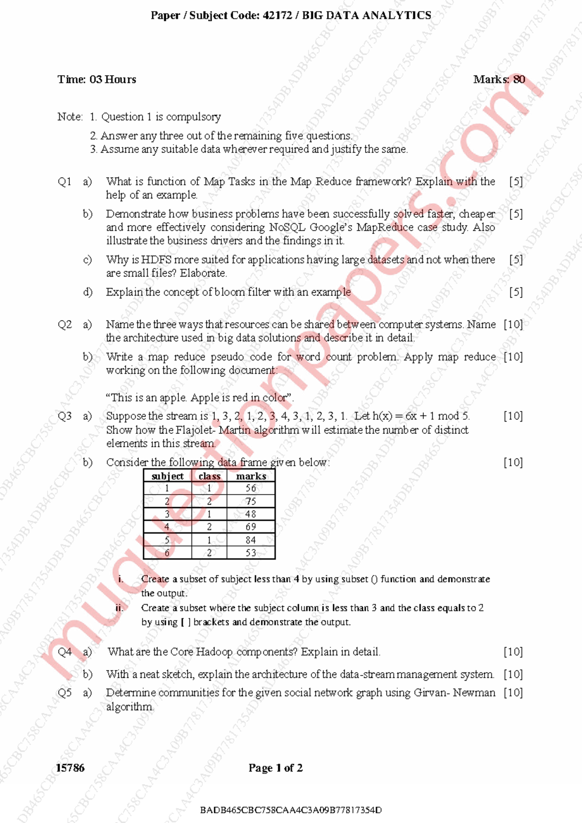 BIG DATA ANALYTICS (42172) Final Exam Study Notes - Dec 2022 - Studocu