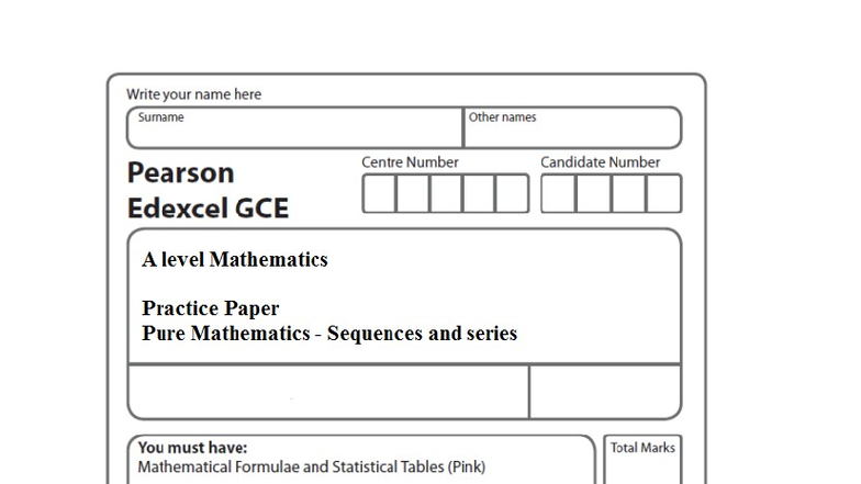 A Level Mathematics Practice Paper 4 - Instructions & Guidelines - Studocu