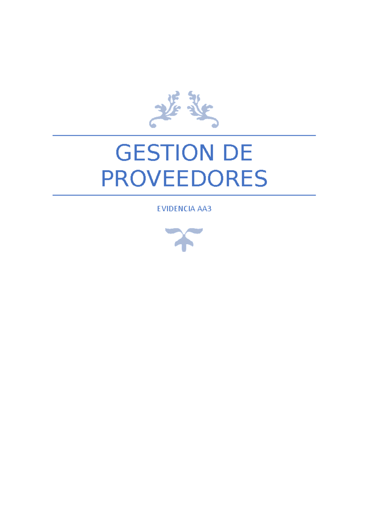 AA3 Estrategias de Gestión y Selección de Proveedores en B2B - Document Preview